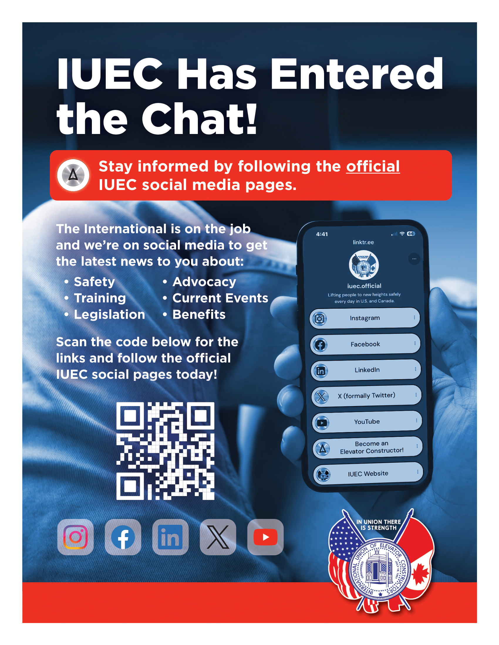 IUEC social media initiative announcement